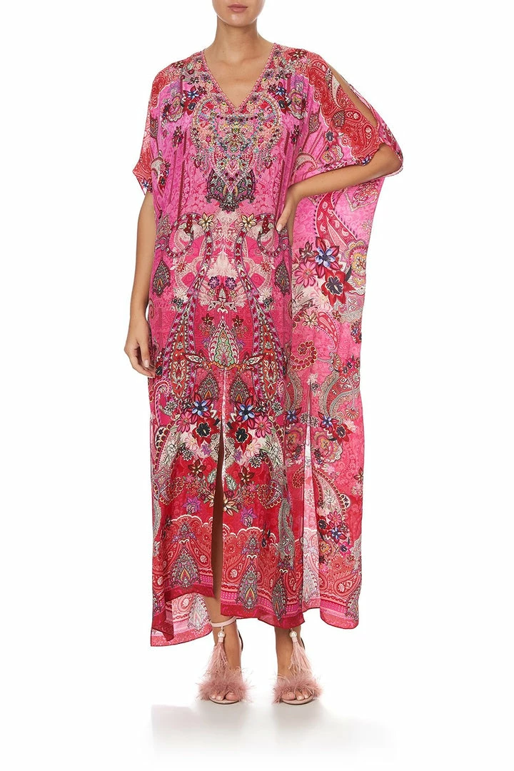 Camilla EBoutique (US) SLIM FIT KAFTAN WITH SPLIT PALISADES PAISLEY