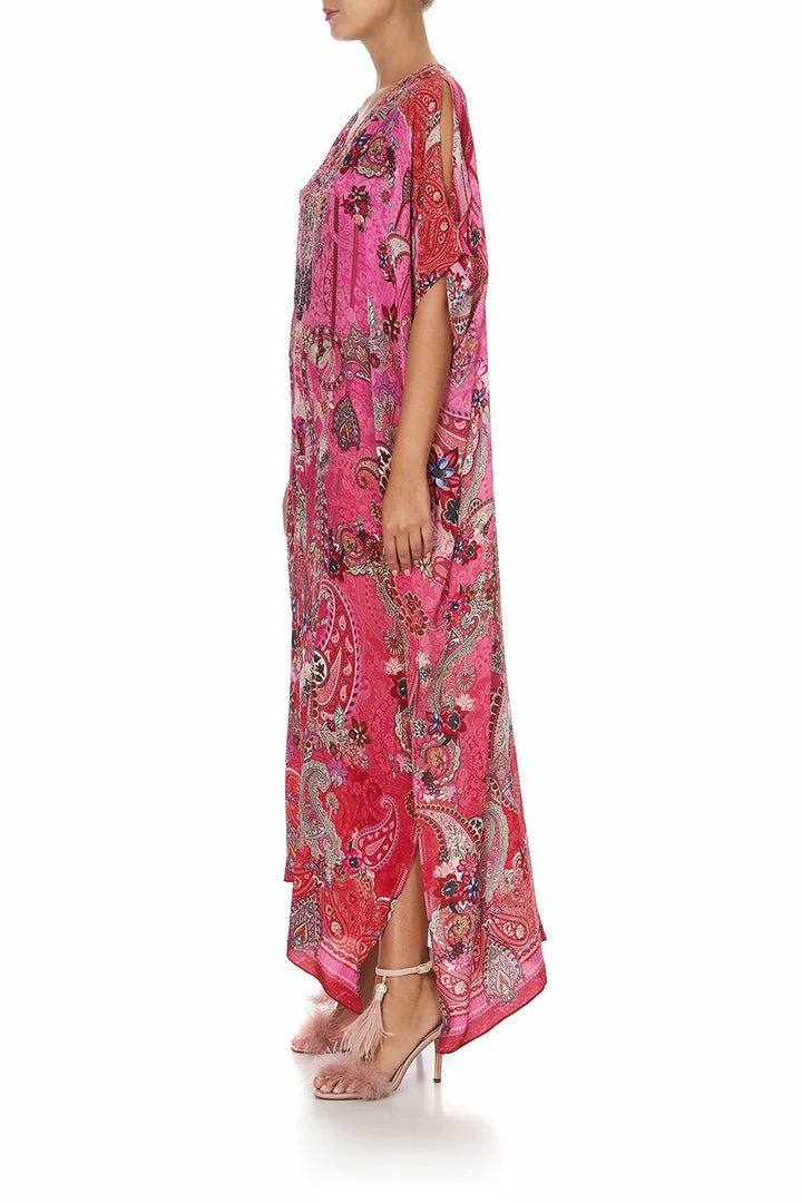 Camilla EBoutique (US) SLIM FIT KAFTAN WITH SPLIT PALISADES PAISLEY