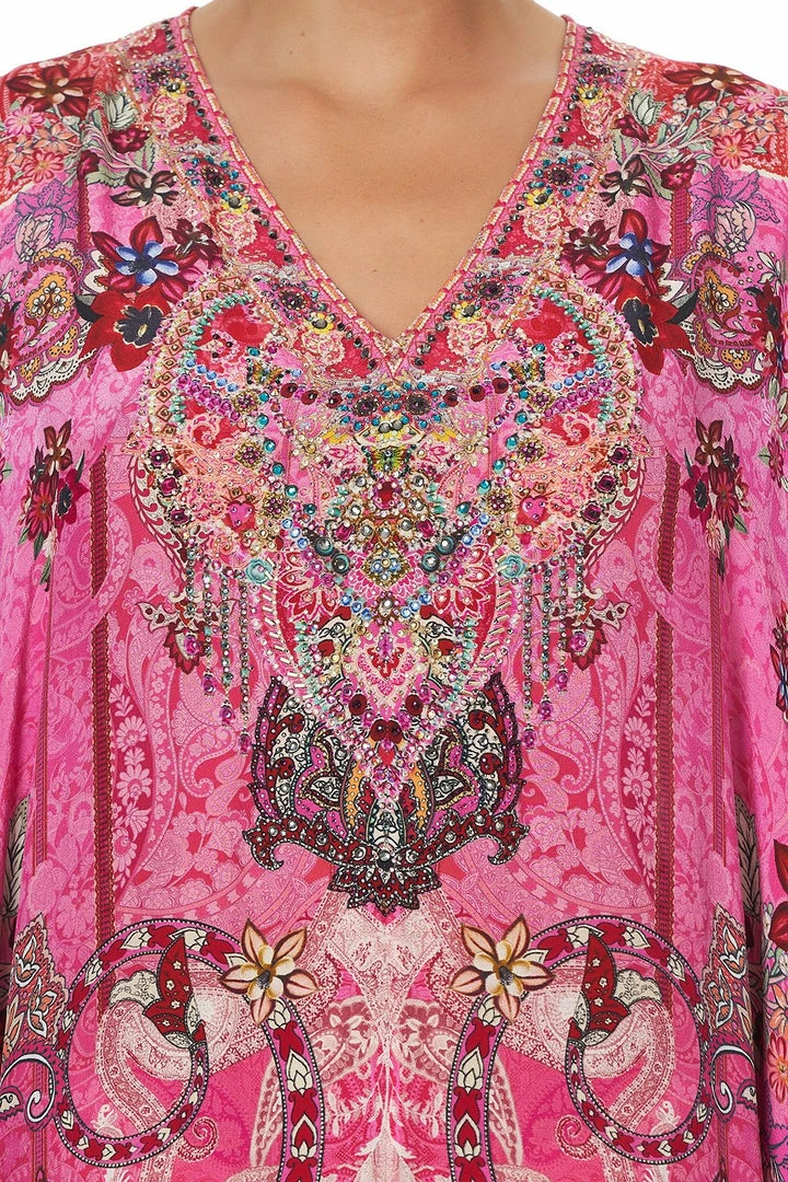 Camilla EBoutique (US) SLIM FIT KAFTAN WITH SPLIT PALISADES PAISLEY