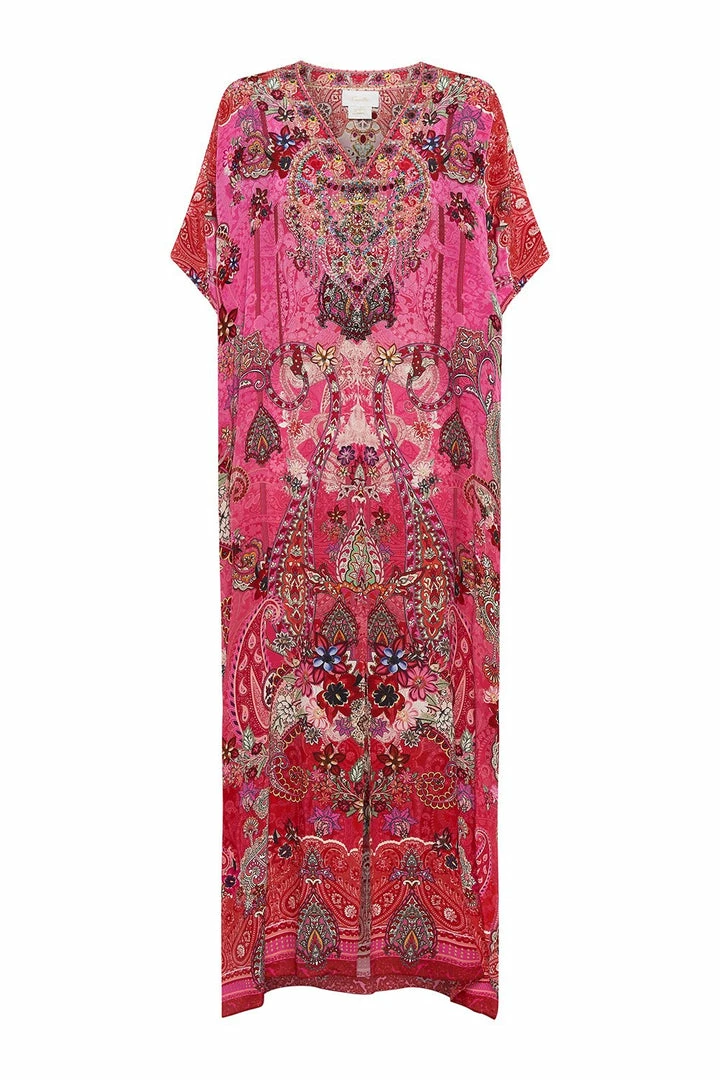 Camilla EBoutique (US) SLIM FIT KAFTAN WITH SPLIT PALISADES PAISLEY