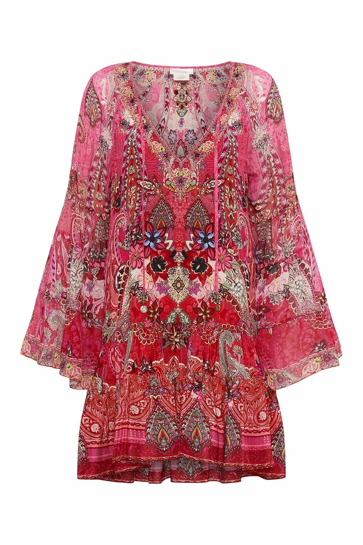 Camilla EBoutique (US) A-LINE GATHERED PANEL DRESS PALISADES PAISLEY New To Sale