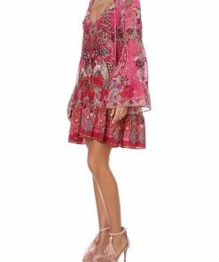 Camilla EBoutique (US) A-LINE GATHERED PANEL DRESS PALISADES PAISLEY New To Sale