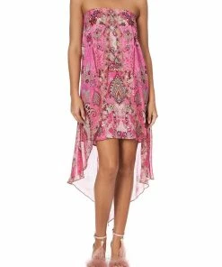 Camilla EBoutique (US) STRAPLESS OVERLAYER DRESS PALISADES PAISLEY Sale Clothing
