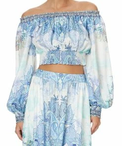 Camilla EBoutique (US) SHIRRED WAIST TOP CALI DREAMING New To Sale