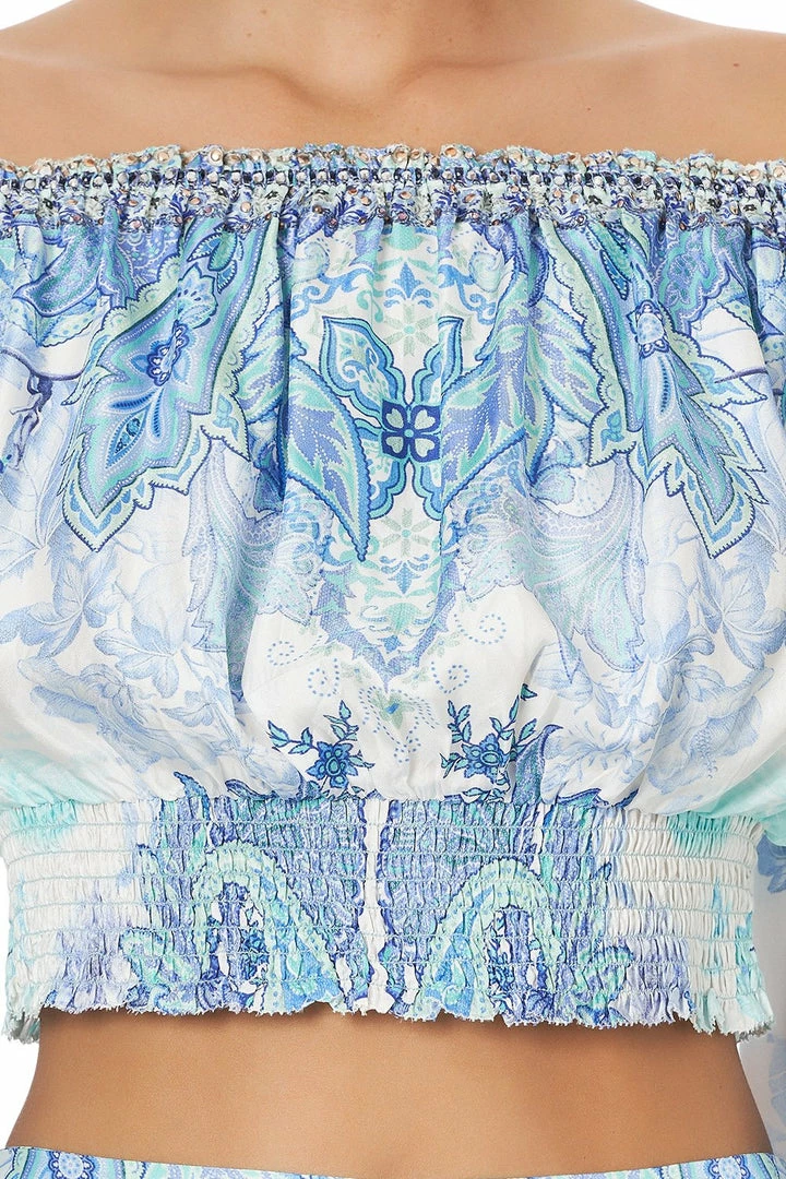 Camilla EBoutique (US) SHIRRED WAIST TOP CALI DREAMING New To Sale