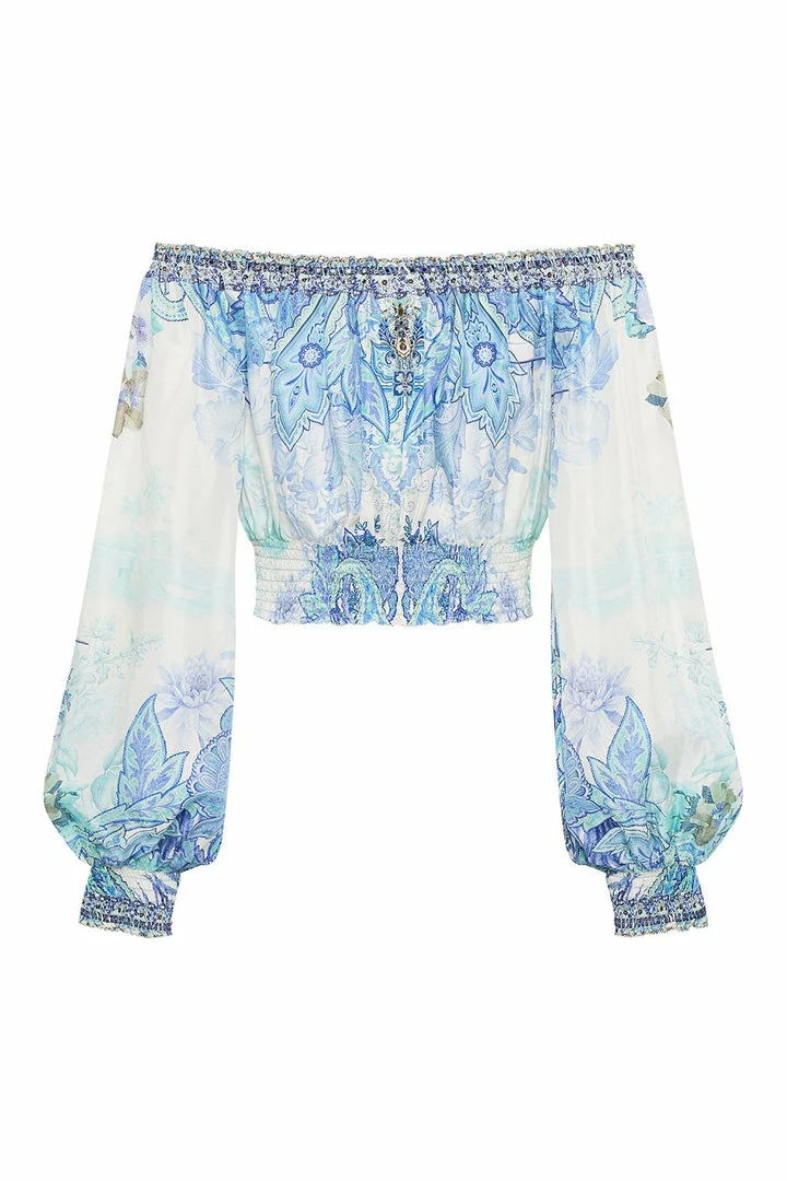 Camilla EBoutique (US) SHIRRED WAIST TOP CALI DREAMING New To Sale