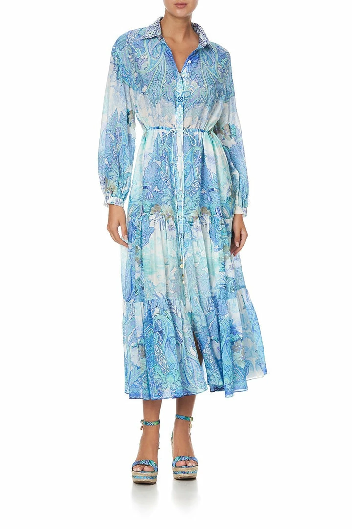 Camilla EBoutique (US) TIERED LONG SHIRT DRESS CALI DREAMING Sale Clothing