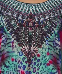 Camilla EBoutique (US) ROUND NECK KAFTAN MIGHTY MEOW