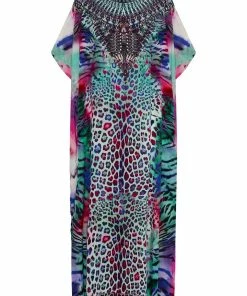 Camilla EBoutique (US) ROUND NECK KAFTAN MIGHTY MEOW