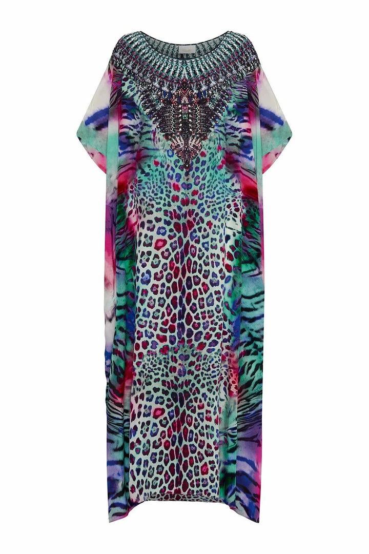 Camilla EBoutique (US) ROUND NECK KAFTAN MIGHTY MEOW