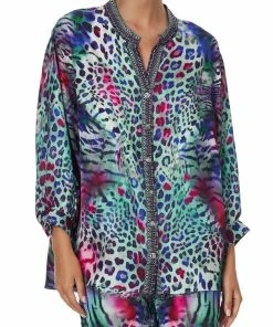 Camilla EBoutique (US) DROPPED SHOULDER BLOUSON SHIRT MIGHTY MEOW