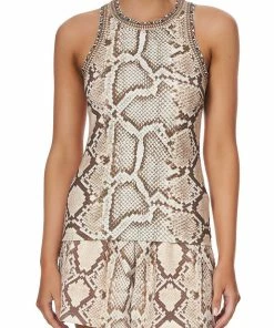 Camilla EBoutique (US) Sale Tops JERSEY TANK TOP GAZE OF MEDUSA