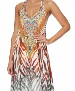 Camilla EBoutique (US) V NECK RACERBACK DRESS SAVANNAH