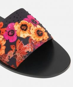 Camilla EBoutique (US) Accessories PRINTED SLIDE MIDNIGHT POPPY