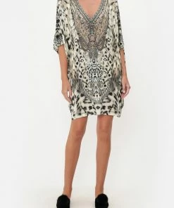 Camilla EBoutique (US) Sale Clothing BAT SLEEVE DRESS SNOW WHISPERS LOUNGE