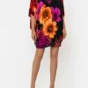 Camilla EBoutique (US) BAT SLEEVE DRESS MIDNIGHT POPPY Sale Clothing