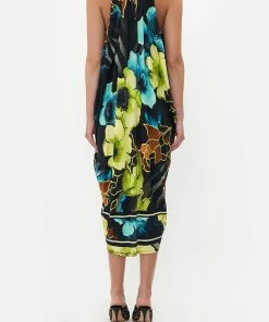 Camilla EBoutique (US) SIDE COWL JERSEY DRESS POPPY DIVINE