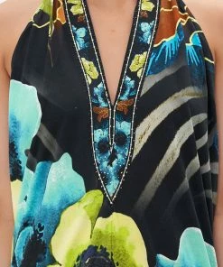 Camilla EBoutique (US) SIDE COWL JERSEY DRESS POPPY DIVINE