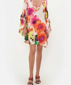 Camilla EBoutique (US) SCARF TIE SHORT KAFTAN PRETTY AS A POPPY