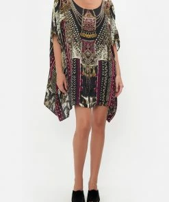 Camilla EBoutique (US) Sale Clothing SHORT ROUND NECK KAFTAN DESERT DREAMS