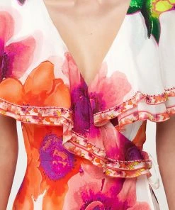 Camilla EBoutique (US) Sale Clothing FRILL SLEEVE LONG DRESS PRETTY AS A POPPY