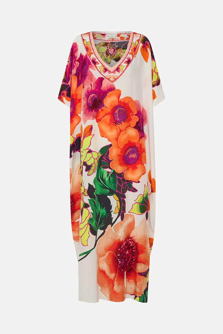 Camilla EBoutique (US) V-NECK KAFTAN PRETTY AS A POPPY