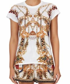 Camilla EBoutique (US) Sale Clothing SLIM FIT ROUND NECK T-SHIRT REIGN SUPREME