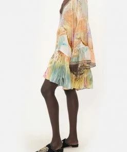 Camilla EBoutique (US) A-LINE GATHERED PANEL DRESS TAKE FLIGHT