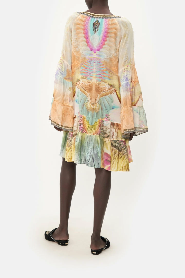 Camilla EBoutique (US) A-LINE GATHERED PANEL DRESS TAKE FLIGHT