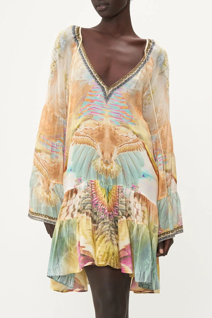 Camilla EBoutique (US) A-LINE GATHERED PANEL DRESS TAKE FLIGHT