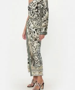 Camilla EBoutique (US) ONE SHOULDER JERSEY DRESS SNOW WHISPERS New To Sale