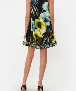 Camilla EBoutique (US) Sale Clothing HIGH NECK RUFFLE DRESS POPPY DIVINE