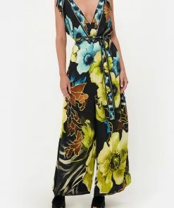 Camilla EBoutique (US) SCARF TIE JUMPSUIT POPPY DIVINE Sale Clothing