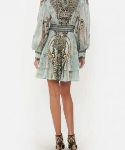 Camilla EBoutique (US) BUTTON FRONT FRILL DRESS FREE ESPIRITU Clothing