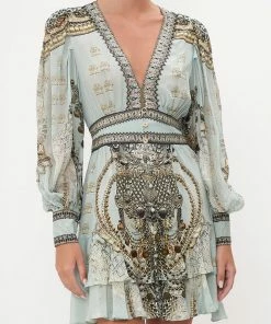 Camilla EBoutique (US) BUTTON FRONT FRILL DRESS FREE ESPIRITU Clothing