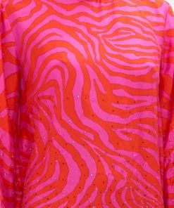 Camilla EBoutique (US) LONG SLEEVE SWING DRESS ZEBRA ZONE