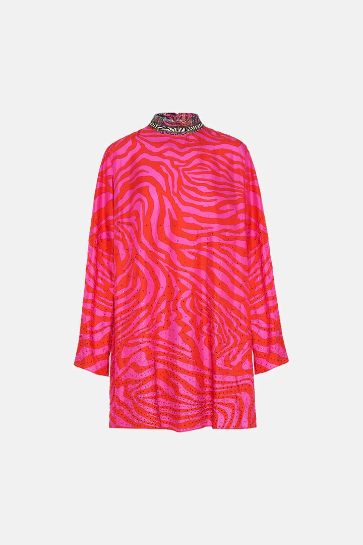 Camilla EBoutique (US) LONG SLEEVE SWING DRESS ZEBRA ZONE