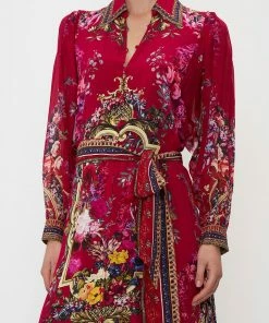 Camilla EBoutique (US) CURVED COLLAR SHIRT DRESS BOHEME BLOOMS
