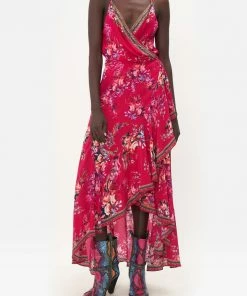 Camilla EBoutique (US) DRAPED FRONT WRAP DRESS BOHEME BLOOMS Clothing