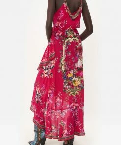 Camilla EBoutique (US) DRAPED FRONT WRAP DRESS BOHEME BLOOMS Clothing