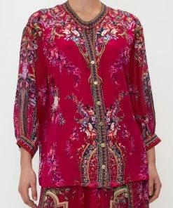 Camilla EBoutique (US) DROPPED SHOULDER BLOUSON SHIRT BOHEME BLOOMS