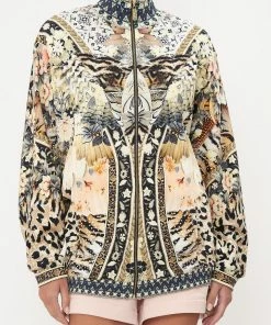 Camilla EBoutique (US) ZIP FRONT SWEAT JACKET MOTO MAIKO