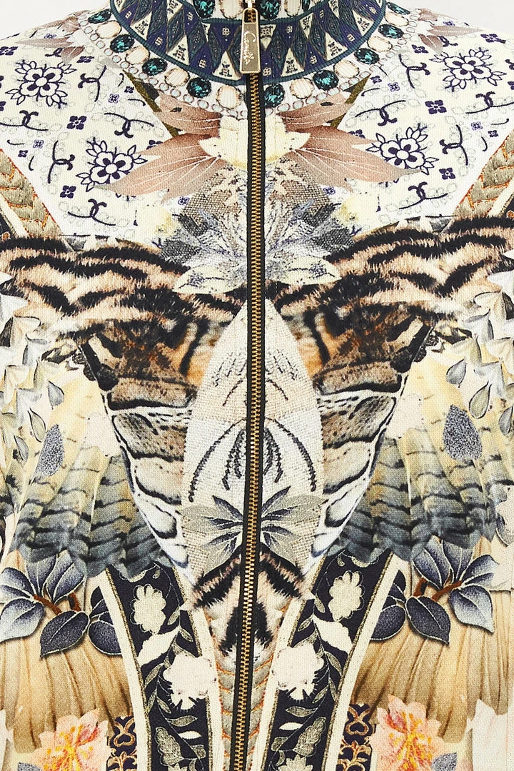 Camilla EBoutique (US) ZIP FRONT SWEAT JACKET MOTO MAIKO