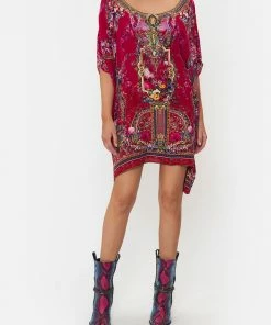 Camilla EBoutique (US) SHORT ROUND NECK KAFTAN BOHEME BLOOMS