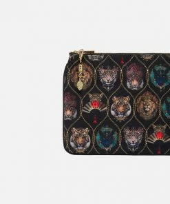 Camilla EBoutique (US) SMALL CANVAS CLUTCH JAGGIS JEWELS Accessories