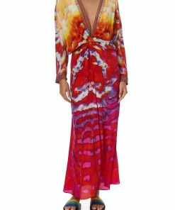 Camilla EBoutique (US) Sale Clothing TWIST FRONT BATWING DRESS BANSHEE BECKONS