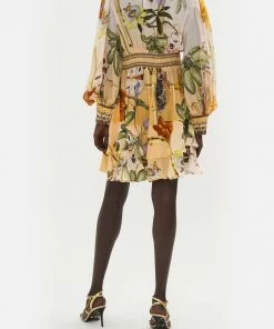 Camilla EBoutique (US) BUTTON FRONT FRILL DRESS ORIGINAL SIN Clothing