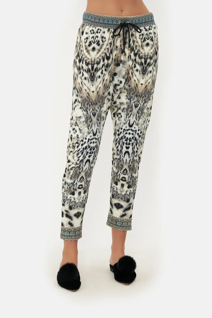 Camilla EBoutique (US) RIB WAIST RELAXED PANT SNOW WHISPERS LOUNGE