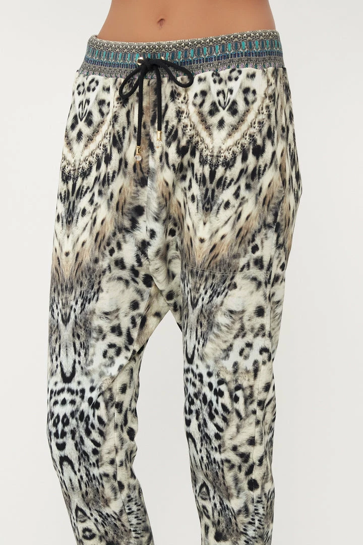 Camilla EBoutique (US) RIB WAIST RELAXED PANT SNOW WHISPERS LOUNGE