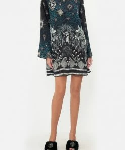 Camilla EBoutique (US) LONG SLEEVE SWING DRESS ANIMAL ANARCHY